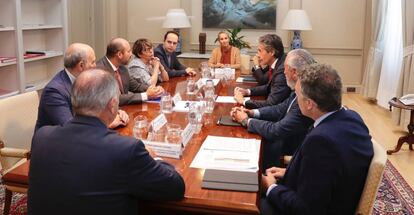 Reunión en el Ministerio de Fomento.