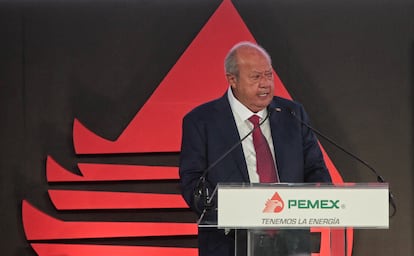 Deschamps en un acto protocolario de Pemex, en Ciudad de México en 2016.