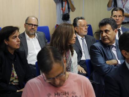 Algunos de los procesado en el caso N&oacute;os, el d&iacute;a de la presentaci&oacute;n de las conclusiones del juicio. 