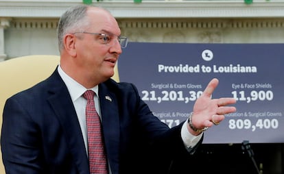 Louisiana Governor John Bel Edwards in a 2020 file photo.