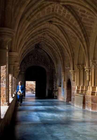 El claustro del Monasterio de Piedra, en Nuévalos (provincia de Zaragora).