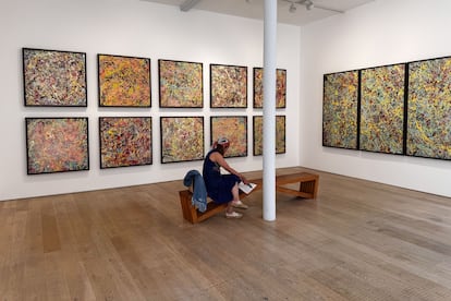 Una de las obras de Ed Sheeran, parte de su colección Cosmic Carpark, que estará disponible en la galería londinense Heni.