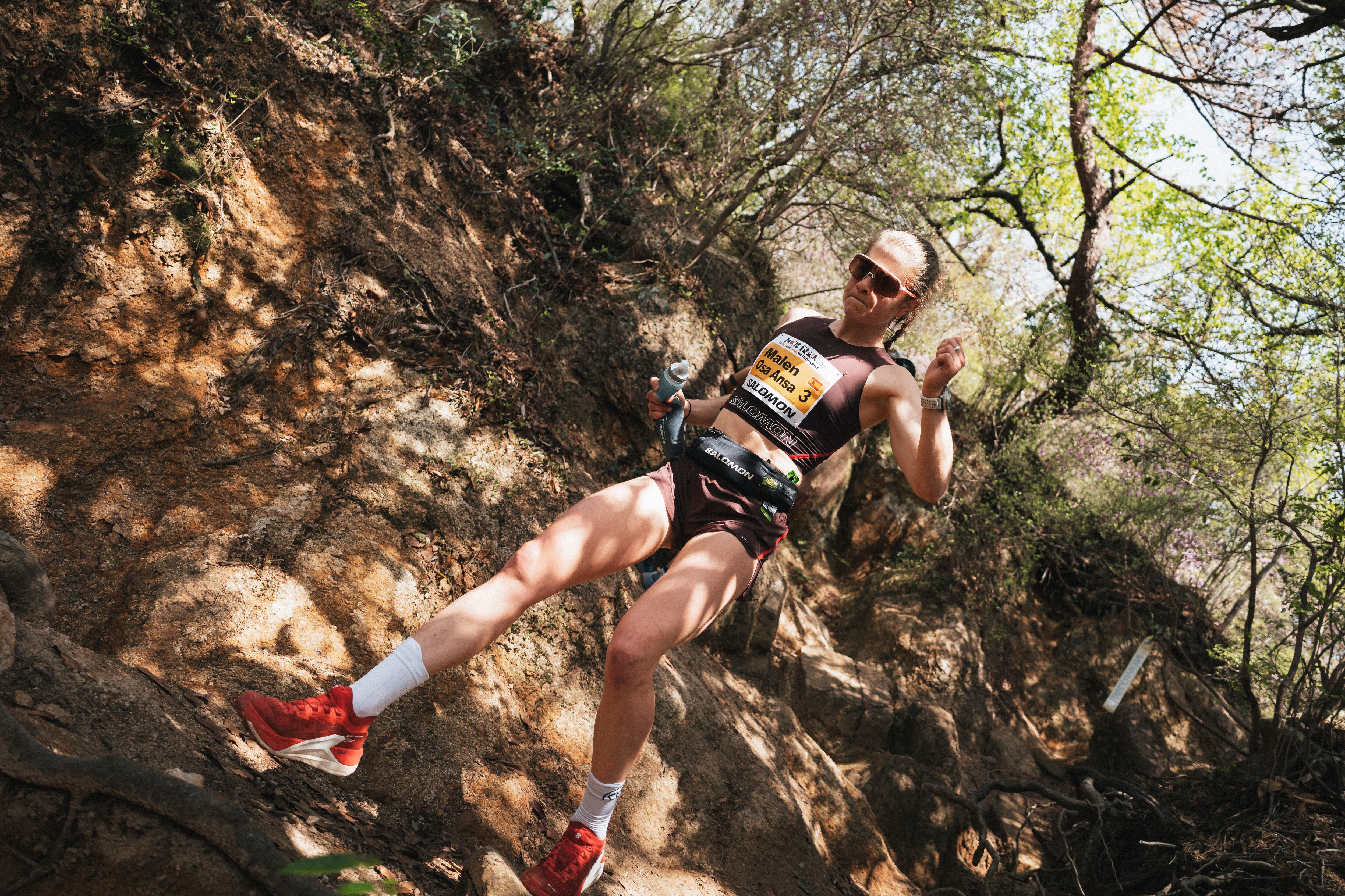 Malen Osa, durante la prueba en Kobe (Japón) de las Golden Trail Series.