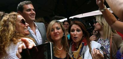 Albert Rivera, con el Círculo de Mujeres de Negocios.