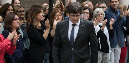 El president de la Generalitat, Carles Puigdemont, en una imatge d'arxiu.