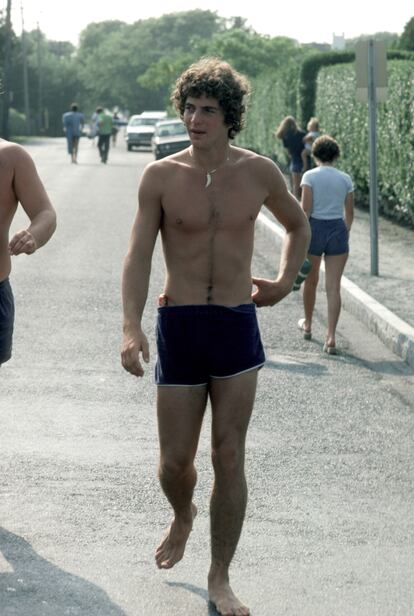 John-John Kennedy en Hyannis Port en 1980.