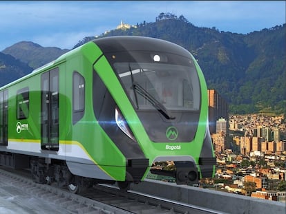 Render images of Bogota's future metro system.