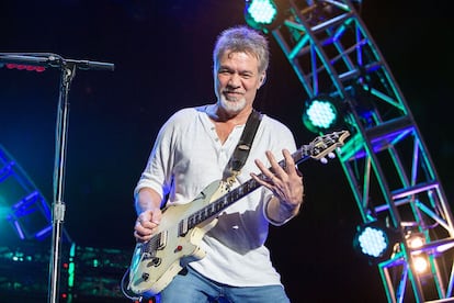 Eddie Van Halen en 2015, en una de sus últimas actuaciones, en Chula Vista, California. DANIEL KNIGHTON