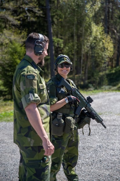 Estas pruebas han preparado, durante varias semanas, a Victoria de Suecia para las maniobras que ahora está completando en la Academia de Defensa de Noruega.