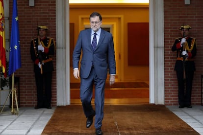 Mariano Rajoy, el pasado 14 de octubre, en La Moncloa.