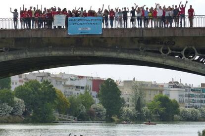 Los participantes en la iniciativa del SJM, en Sevilla.