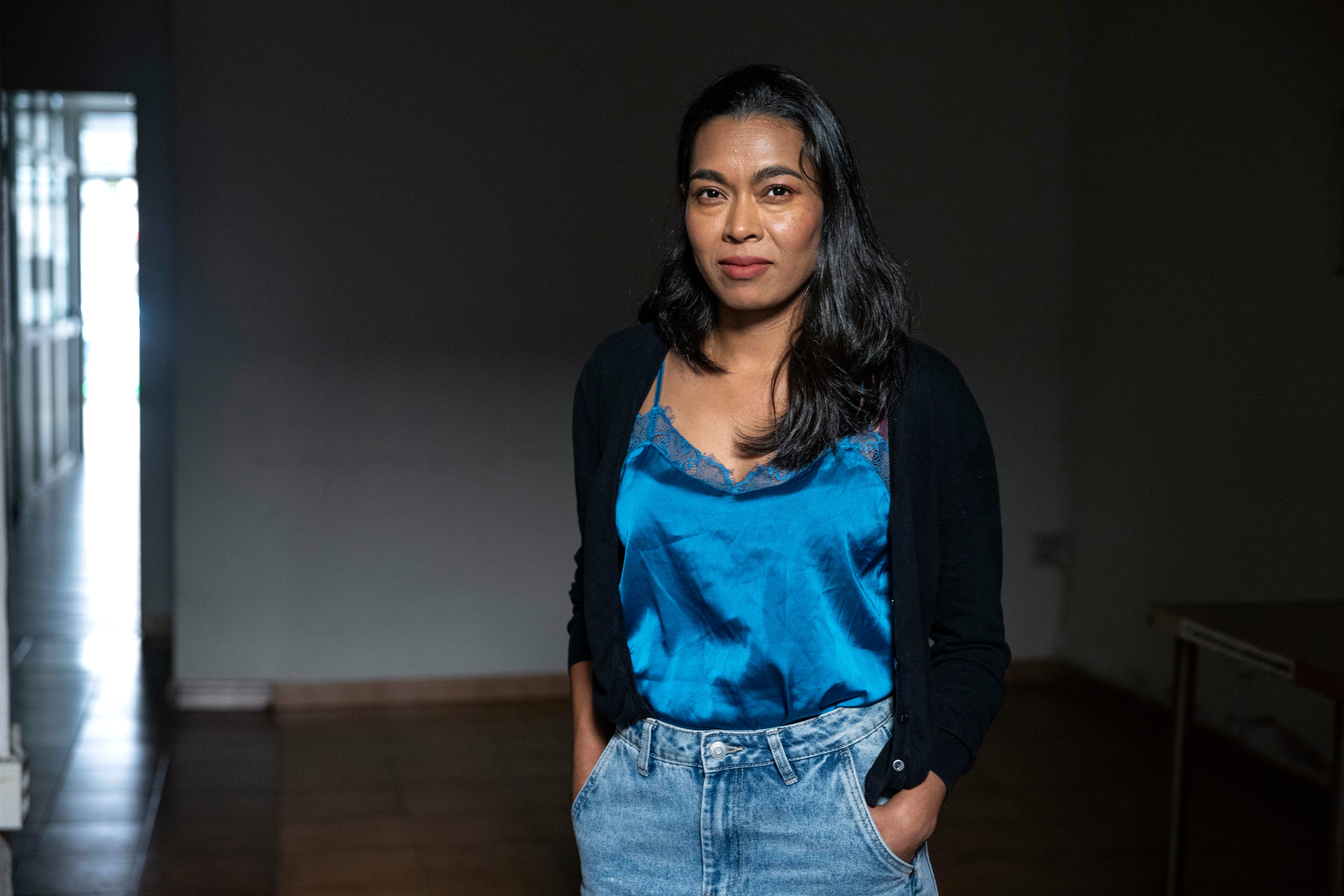 Dolores Jacinto, este viernes en Valencia. 