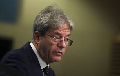 El comisario de Economía de la UE, Paolo Gentiloni.