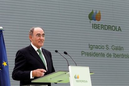 El presidente de Iberdrola, Ignacio Sánchez Galán, durante un acto celebrado esta semana.