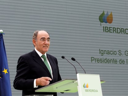 El presidente de Iberdrola, Ignacio Sánchez Galán, durante un acto de la empresa.