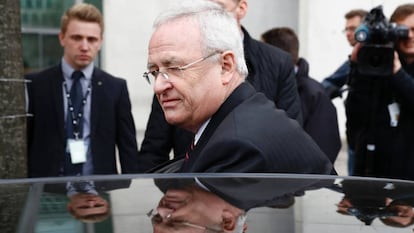 El expresidente de Volkswagen, Martin Winterkorn, a su salida del Parlamento alemán en 2017. 