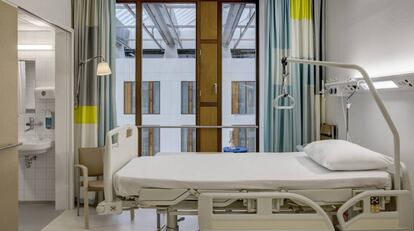 Una habitación de hospital en Holanda.