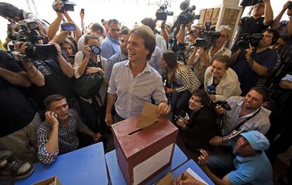 El candidato del Partido Nacional, Luis Lacalle Pou es el candidato más fuerte contra Tabaré Vázquez