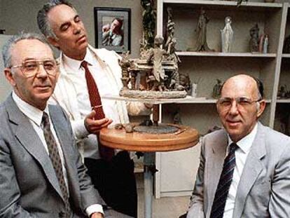 Juan, Vicente y José Lladró Dolz, en el año 1985.