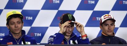 Rossi, Lorenzo, M&aacute;rquez. 