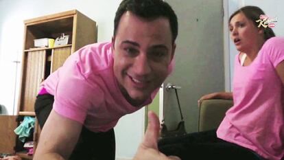 El presentador Jimmy Kimmel en un fotograma de la versión completa del vídeo.