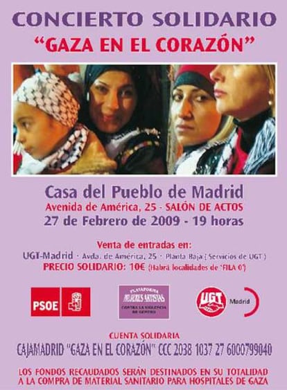 Cartel de 'Gaza en el corazón'.