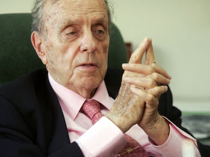 Manuel Fraga, durante una entrevista con EL PAÍS en julio de 2007.