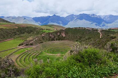 Complejo arqueológico de Moray, cerca de Cuzco (Perú). 
