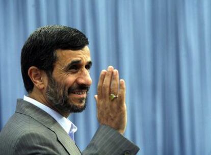El presidente de Irán, Mahmud Ahmadineyad, el pasado martes.