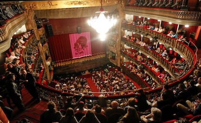 Patio de butacas del Teatro Español, en Madrid.