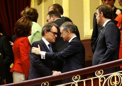 Mas i Urkullu, en la proclamació de Felip VI