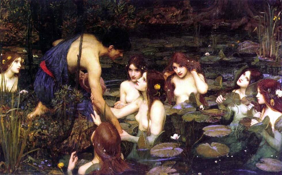 'Hilas y las ninfas', de John William Waterhouse.