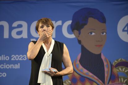Blanca Portillo, emocionada en la entrega del premio del Festival de Almagro.