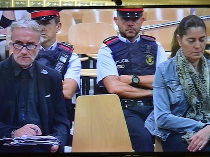 Fernando Blanco y Marga Garau, padres de Nadia, el viernes en el juicio.