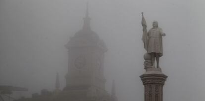 La estatua de Colón, del arquitecto catalán Jerónimo Suñol.