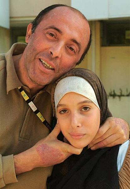 Abdel-Hakim Boufrioua con su hija Dunia.
