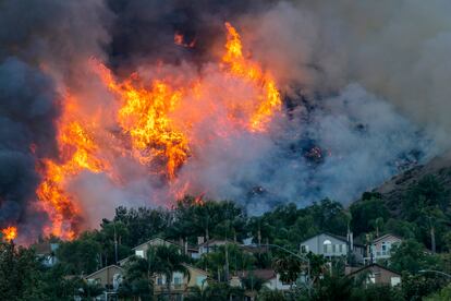 Imagen de los incendios que azotaron a California en octubre de 2020.