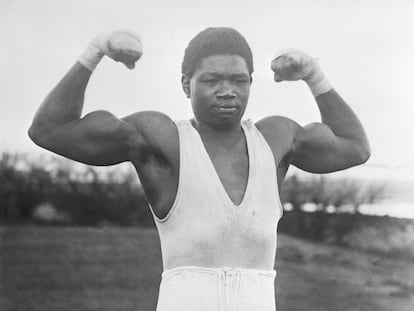 Battling Siki en Dublín (Irlanda), en 1923.