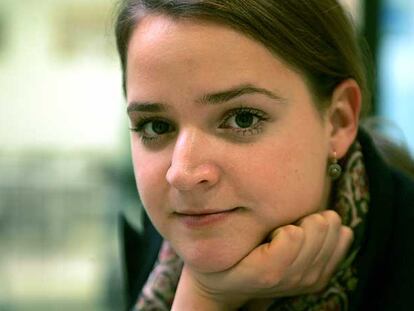 Zlata Filipovic, co-editora de '<i>Voces robadas. Diarios de guerra de niños y adolescentes',</i> ayer en Madrid.