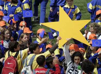 Celebración del Día de Europa, el año pasado, en Barcelona.