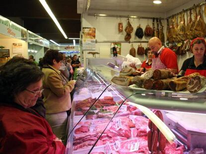 Carnicería en Madrid.