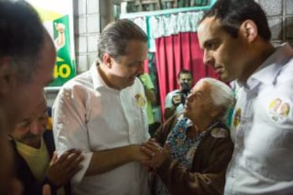 Eduardo Campos e Paulo Câmara na campanha de 2014.