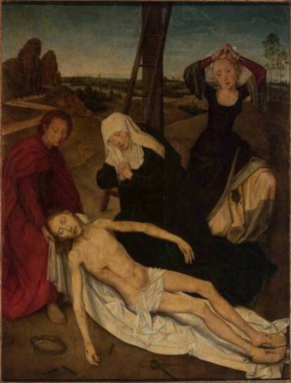 'La lamentación sobre Cristo muerto' (1470-1475), de Hans Memling..