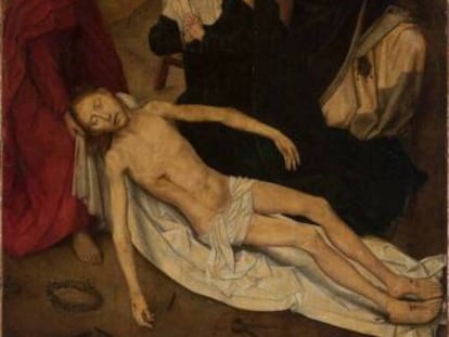 'La lamentación sobre Cristo muerto' (1470-1475), de Hans Memling..