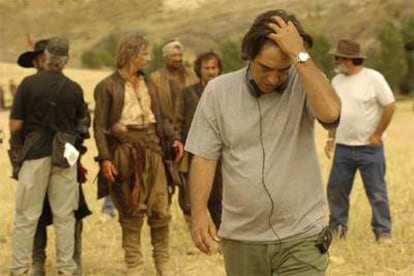 Agustín Díaz Yanes, durante el rodaje de <i>Alatriste.</i>