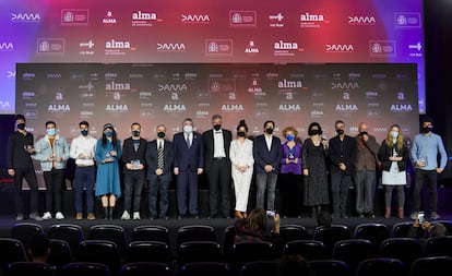 Algunos de los galardonados con los premios ALMA.