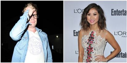 Los actores Macaulay Culkin y Brenda Song.