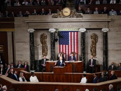 Joe Biden en el Congreso, este jueves.