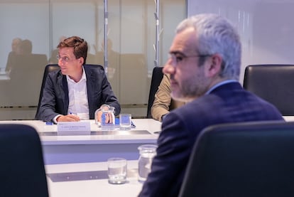 Reunión de Maurici Lucena (AENA) y José Luis Martínez-Almeida.