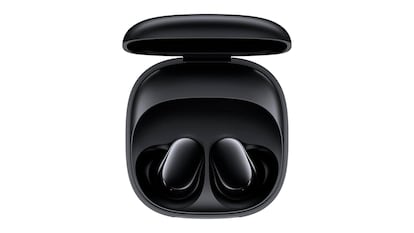 Auriculares inalámbricos sobre fondo blanco.
